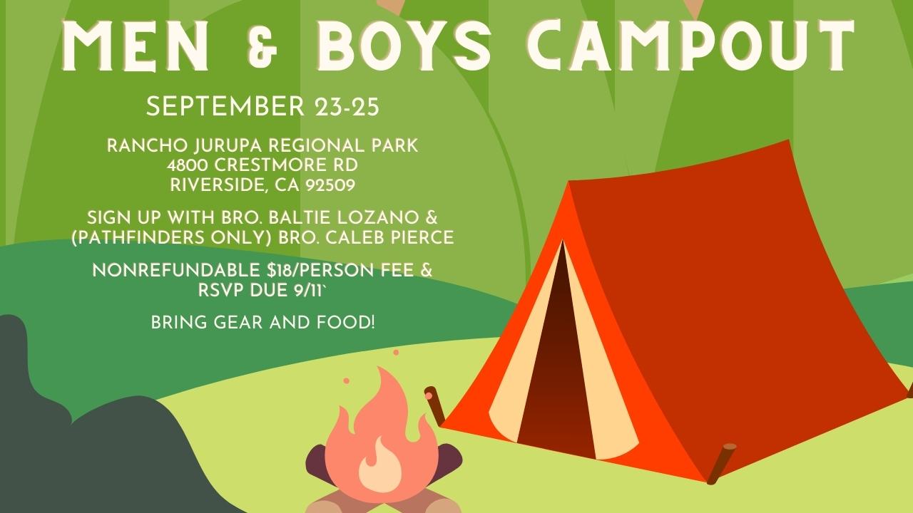 Men & Boys Camp Out | Sep 23, 2022