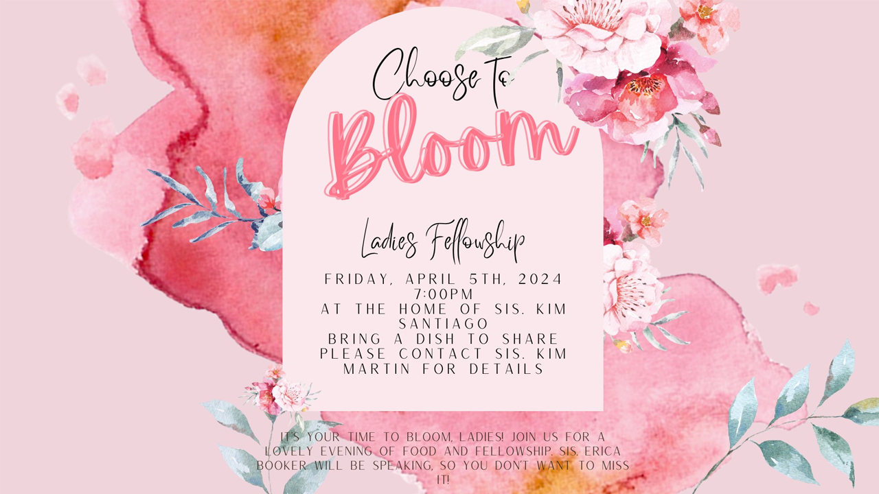 Ladies Fellowship | April 5, 2024