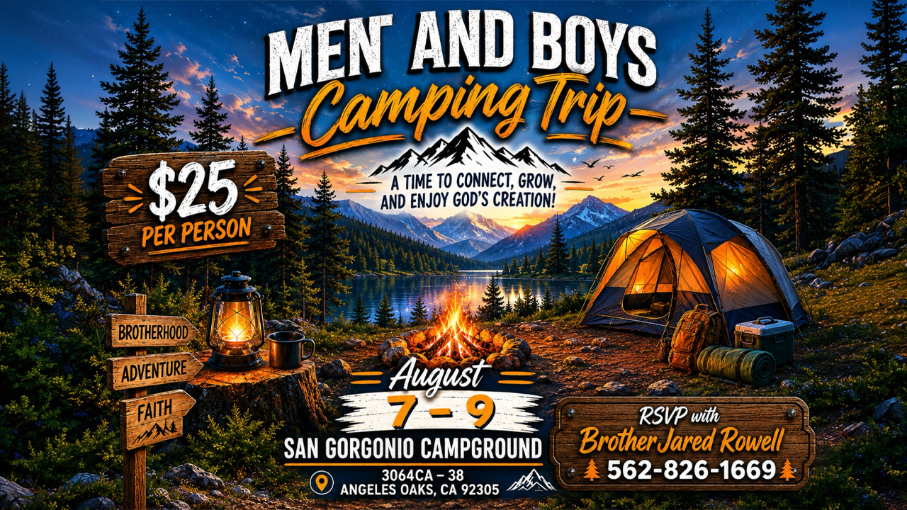 Men & Boys Camp Out | August 7-9, 2026